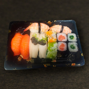 Assortment of sushi maki & nigiri 12
