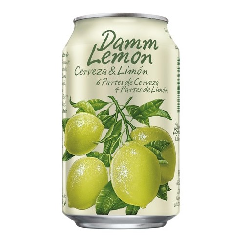 33cl Damm lemon can