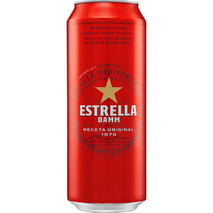 Estrella Damm beer 50cl